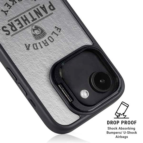 NHL Florida Panthers Black Text iPhone 16e Kickstand Case