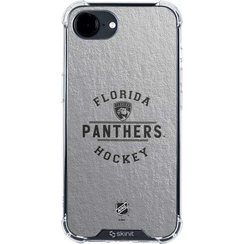 NHL Florida Panthers Black Text iPhone 16e Clear Case