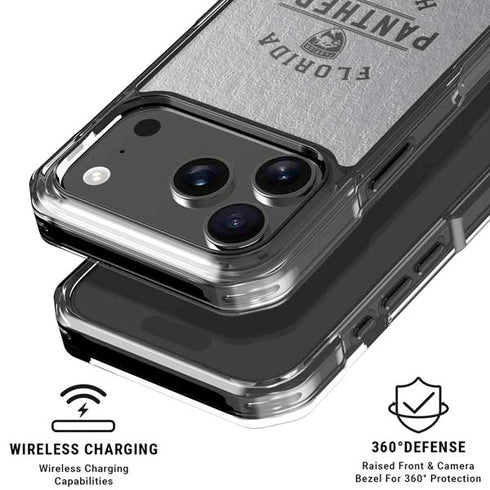 NHL Florida Panthers Black Text iPhone 18 Pro Clear Case