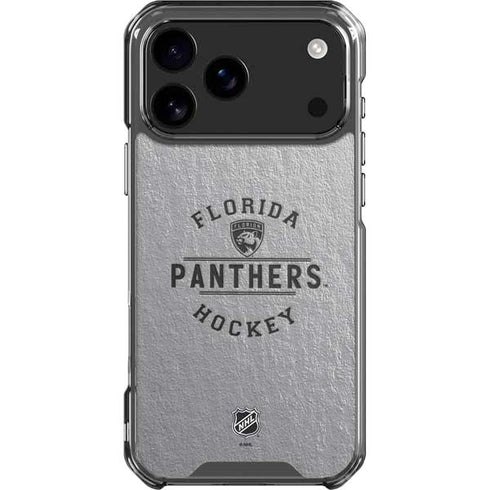 NHL Florida Panthers Black Text iPhone 18 Pro Max Clear Case