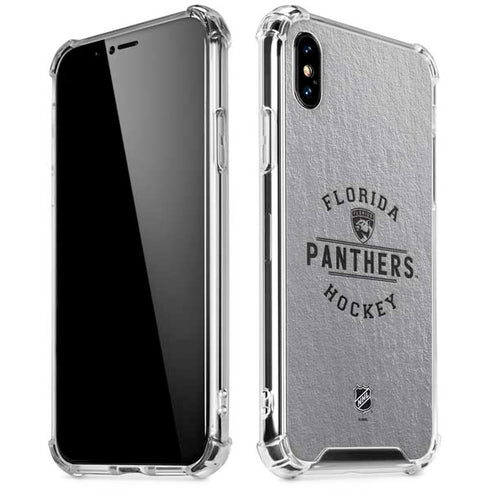 NHL Florida Panthers Black Text iPhone X/XS Clear Case