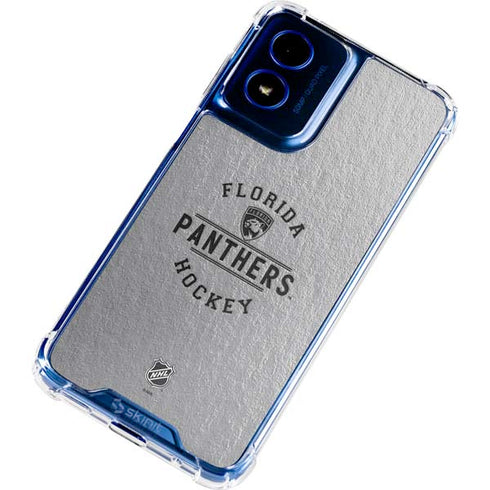 NHL Florida Panthers Black Text Moto G 5G (2024) Clear Case