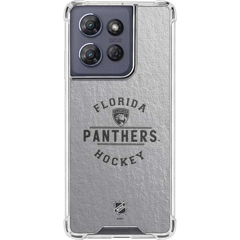 NHL Florida Panthers Black Text Moto G Play 5G (2025) Clear Case