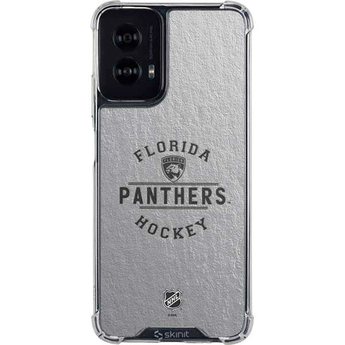 NHL Florida Panthers Black Text Moto G Power 5G (2024) Clear Case
