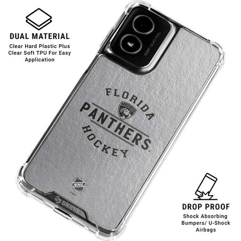 NHL Florida Panthers Black Text Moto G Power 5G (2024) Clear Case