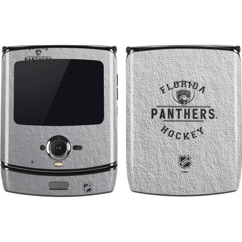 NHL Florida Panthers Black Text Motorola RAZR Skin
