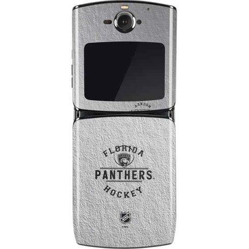 NHL Florida Panthers Black Text Motorola RAZR Skin