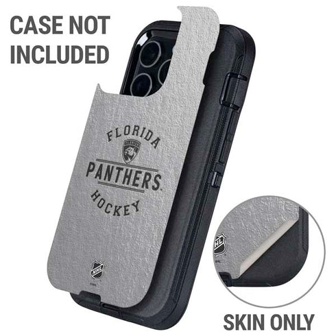 NHL Florida Panthers Black Text Otterbox Defender iPhone Skin