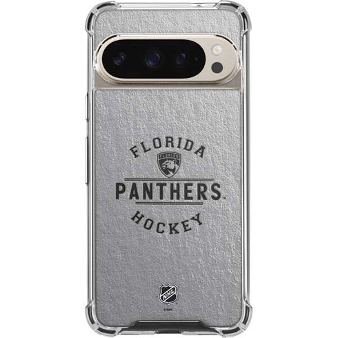 NHL Florida Panthers Black Text Pixel 9/9 Pro Clear Case