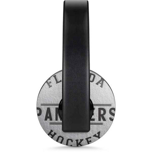 NHL Florida Panthers Black Text PlayStation 4 Gold Wireless Headset Skin