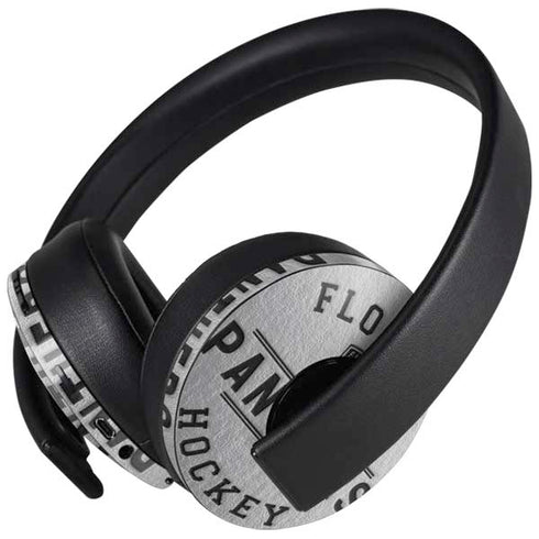 NHL Florida Panthers Black Text PlayStation 4 Gold Wireless Headset Skin