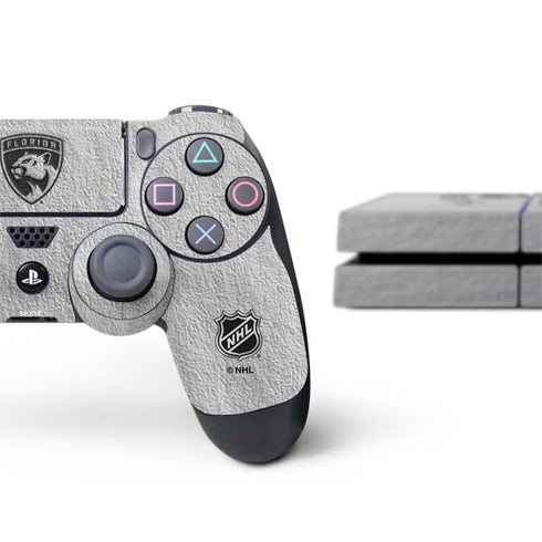 NHL Florida Panthers Black Text PS4 Console and Controller Bundle Skin