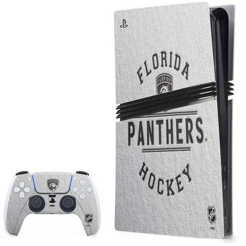 NHL Florida Panthers Black Text PS5 Pro Bundle Skin
