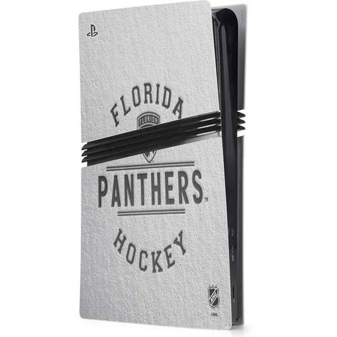 NHL Florida Panthers Black Text PS5 Pro Console Skin