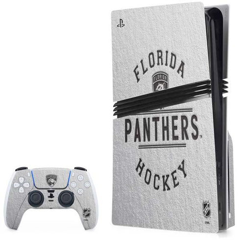 NHL Florida Panthers Black Text PlayStation PS5 Skins
