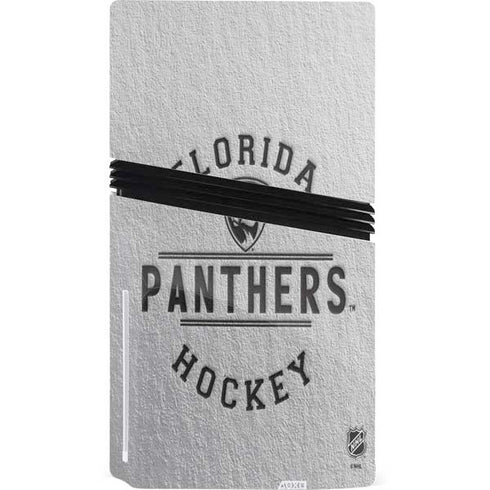 NHL Florida Panthers Black Text PS5 Pro Disk Console Skin