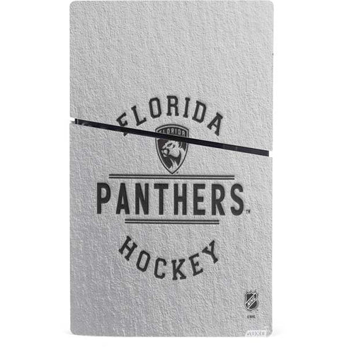 NHL Florida Panthers Black Text PS5 Slim Digital Edition Console Skin