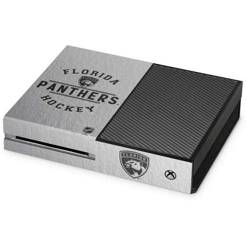 NHL Florida Panthers Black Text Xbox One Console Skin
