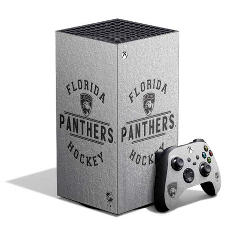 NHL Florida Panthers Black Text XBox Series X Digital Edition Bundle Skin