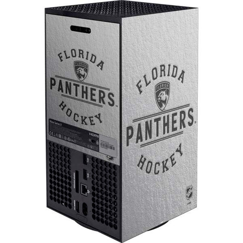 NHL Florida Panthers Black Text XBox Series X Digital Edition Bundle Skin