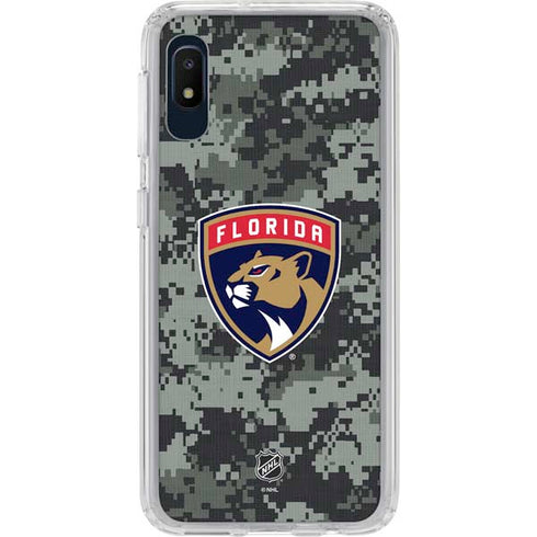 NHL Florida Panthers Camo Galaxy A10e Clear Case