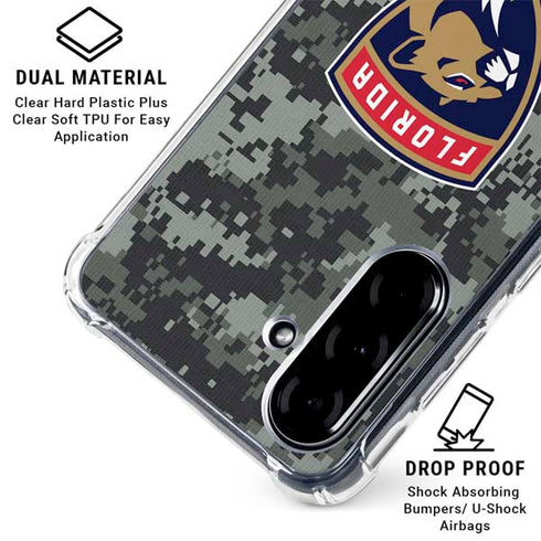 NHL Florida Panthers Camo Galaxy A36 5G Clear Case
