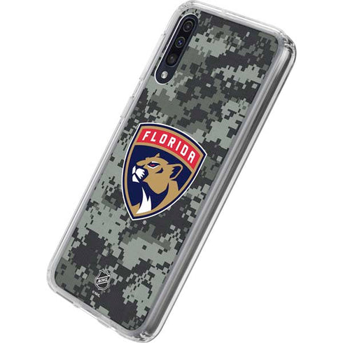 NHL Florida Panthers Camo Galaxy A50 Clear Case