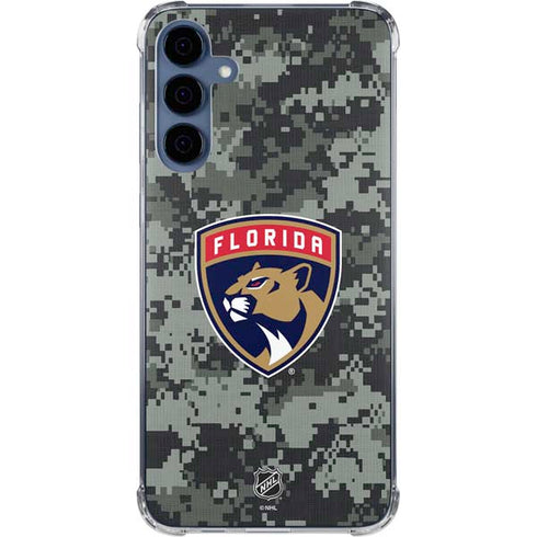 NHL Florida Panthers Camo Galaxy A55 5G Clear Case