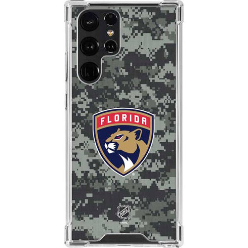 NHL Florida Panthers Camo Galaxy S23 Ultra Clear Case