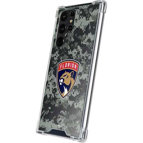 NHL Florida Panthers Camo Galaxy S23 Ultra Clear Case