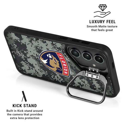NHL Florida Panthers Camo Galaxy S25 Plus Kickstand Case
