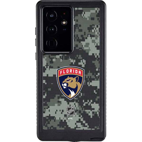 NHL Florida Panthers Camo Galaxy S24 Ultra Waterproof Case