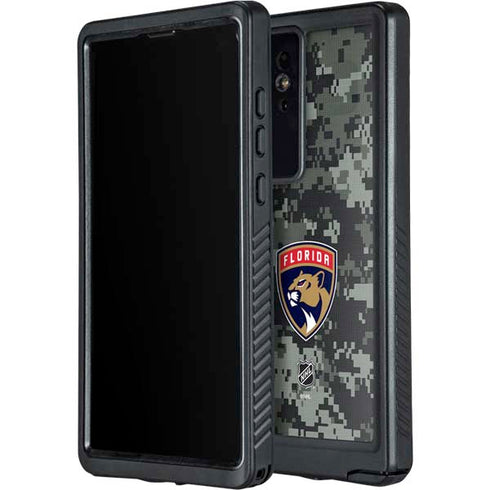 NHL Florida Panthers Camo Galaxy S24 Ultra Waterproof Case
