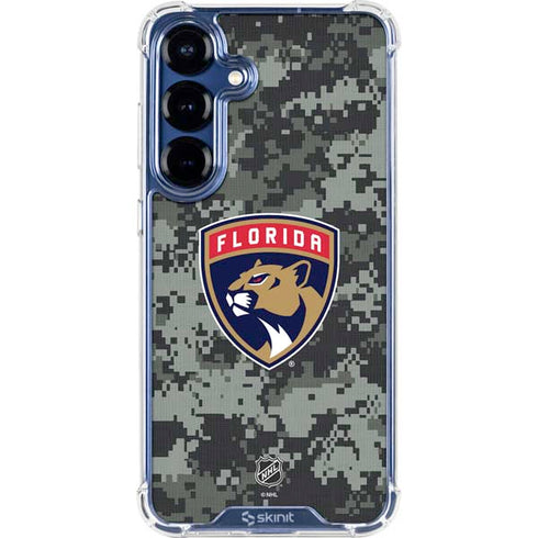 NHL Florida Panthers Camo Galaxy S25 Plus Clear Case