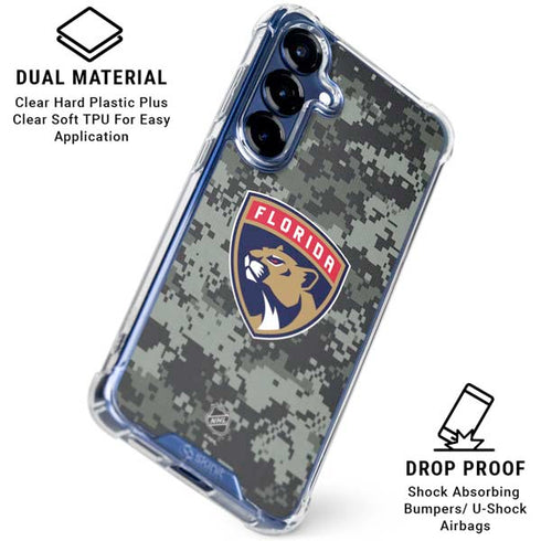 NHL Florida Panthers Camo Galaxy S25 Plus Clear Case