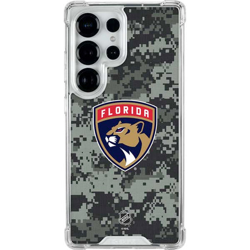 NHL Florida Panthers Camo Galaxy S25 Ultra Clear Case