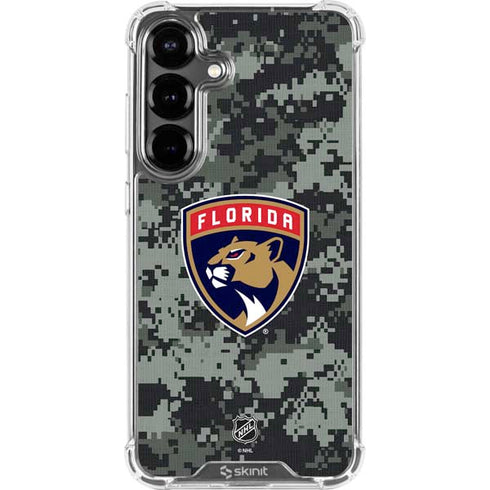 NHL Florida Panthers Camo Galaxy S26 Clear Case