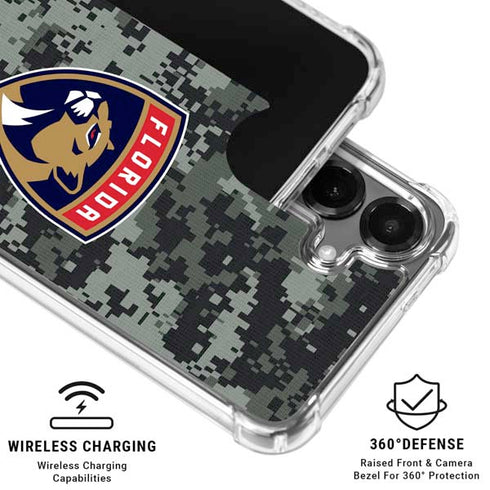 NHL Florida Panthers Camo Galaxy S26 Clear Case