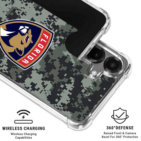 NHL Florida Panthers Camo Galaxy S26 Plus Clear Case