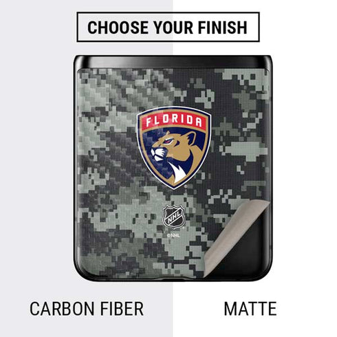 NHL Florida Panthers Camo Galaxy Z Flip Skin