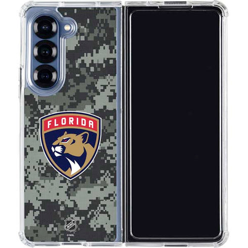 NHL Florida Panthers Camo Galaxy Z Fold6 Clear Case