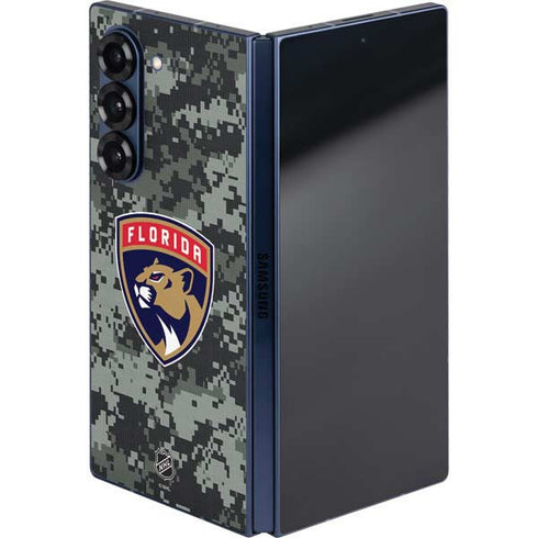 NHL Florida Panthers Camo Galaxy Z Fold6 Skin