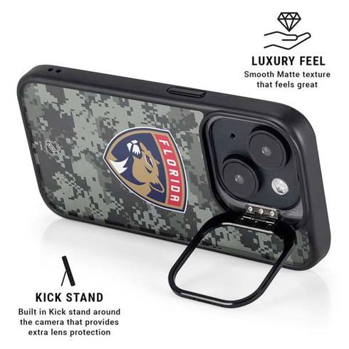 NHL Florida Panthers Camo iPhone 14 Kickstand Case