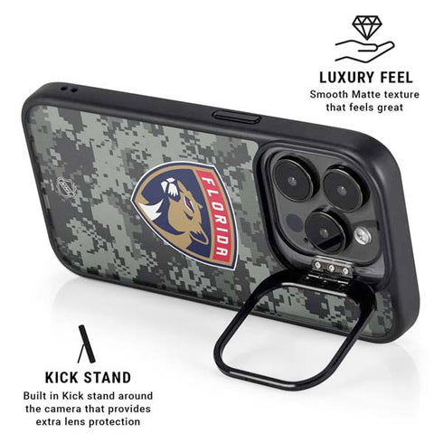 NHL Florida Panthers Camo iPhone 14 Pro Max Kickstand Case