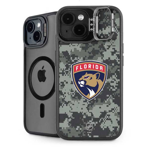 NHL Florida Panthers Camo iPhone 15 Plus Kickstand Case