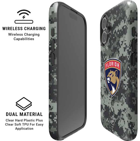 NHL Florida Panthers Camo iPhone 16 Magsafe Impact Case