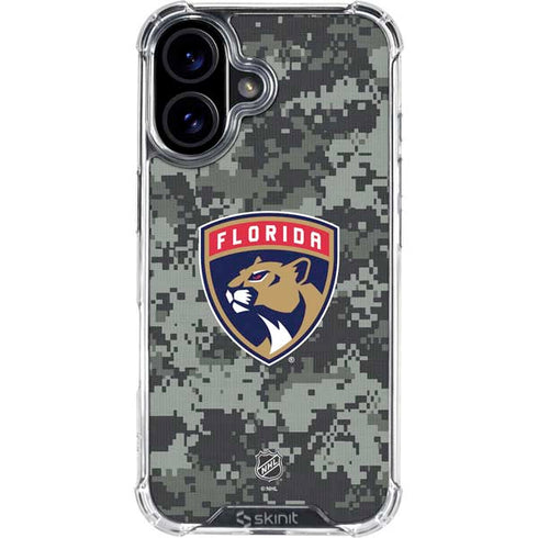 NHL Florida Panthers Camo iPhone 16 Plus Clear Case