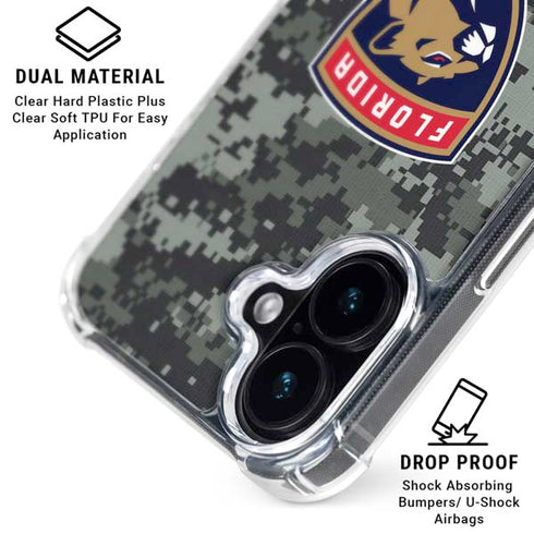 NHL Florida Panthers Camo iPhone 16 Plus MagSafe Case