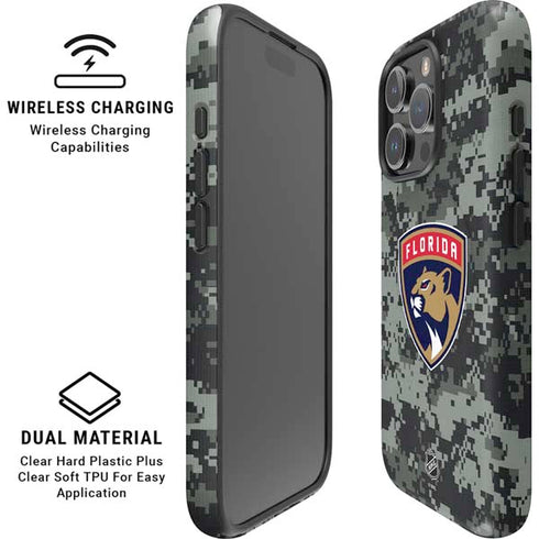NHL Florida Panthers Camo iPhone 16 Pro Magsafe Impact Case