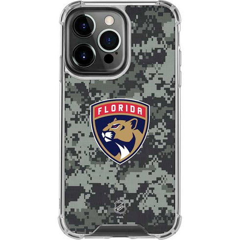 NHL Florida Panthers Camo iPhone 16 Pro Max Clear Case